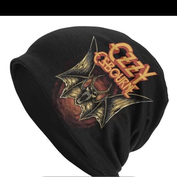 Ozzy Black Graphic Beanie - Picture 1 of 7
